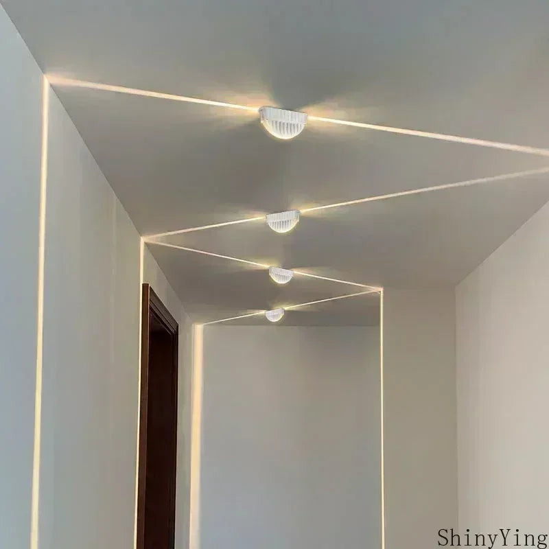 LED Linear Wall Lamp (110–240V) - Aluminum Narrow Beam Spotlight & Wall Washer for Hotel Corridors & Accents