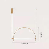 Minimalist LED Hanging Chandelier - Modern Pendant Light for Living Room & Office