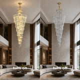 Luxury Crystal Chandelier Light - Grand Pendant Lamp Fixture for Villa Foyer, Hotel Lobby, Living Room & Staircase