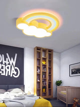 LED Children's Room Ceiling Lamp Cartoon Rainbow Clouds Simple and Warm Boys and Girls Bedroom Princess Room Light Fixtures