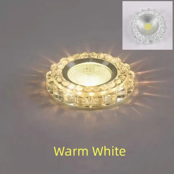Diameter:9.5cm Cut Hole:6-8cm 3W 5W Downlights Recessed Ceiling Spotlight Lamps Embedded LED Downlights Home Decoration Light