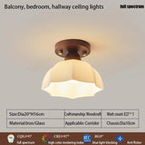 Home Lighting Walnut Copper LED Ceiling Light Corridor Living Room Light Interior Decoration Modern Ceiling Light Fixtures
