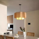 Wabi-sabi Style Rattan Pendent Lamp Vintage Zen Lighting Fixture for Dining Room Parlor Bedroom Guesthouse Bar Counter Luminaire