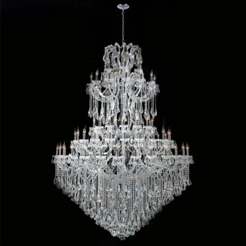 Maria Theresa Chandelier Luxury Clear Crystal Ceiling Chandelier Lighting Led Empire Royal Gold Hanging Light Fixture For Foyer