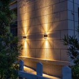 Aluminium Waterproof E27 Wall Lamp Outdoor Up Down Garden Exterior Wall Lighting Porch Stair Corridor Acrylic Sconce Lights