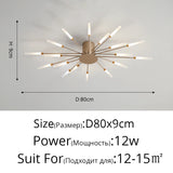 2025 New fireworks led Chandelier For Living Room Bedroom Home chandelier Modern Led Ceiling Chandelier Lamp Lighting chandelier