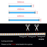 2pcs Motorcycle LED Turn Signal Lights - Waterproof DRL Flowing Strip