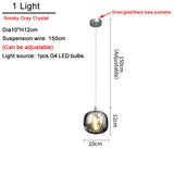 Modern Nordic Ceiling Chandelier LED Living Room Luxury Crystal Attic Bedroom Light Dining Room Lustre Chandelier Kitchen Lamp
