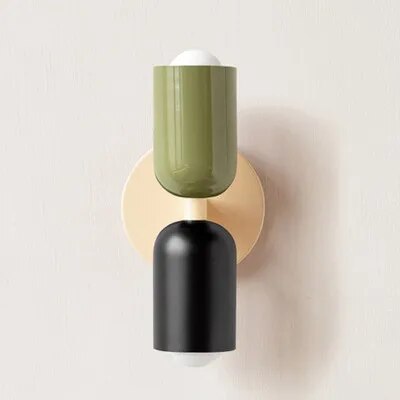 Middle ancient cream colored wall lamp Modern living room Bedside lamp Creative background wall Study corridor wall lamp