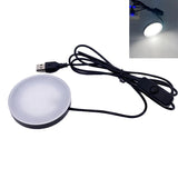 LED Under-Cabinet Puck Light with 5V USB Switch - Compact Spot Lamp for Display Cases, Shelves & Camper Vans