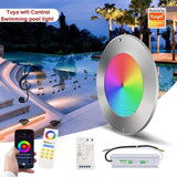 18W 35W Swimming Pool Lights Focos 12V Smart App Tuya Wifi LED RGB Piscine Lamp Remote Control Pool Party Decoration One set