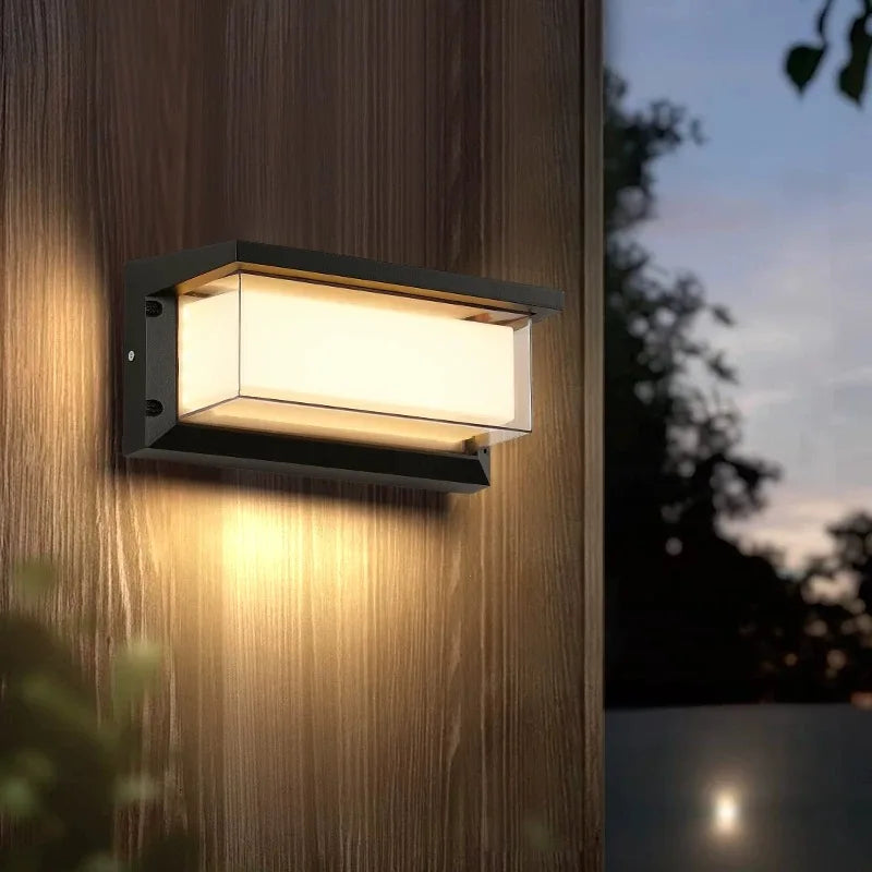 Led Outdoor Wall Light Waterproof IP66 Motion Sensor Led Outdoor Lighting Porch Lights Balcony Garden Lights Outdoor Wall Lamp