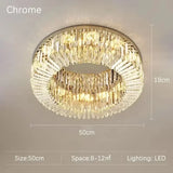 Luxury Crystal Bedroom LED Ceiling Lamp Simple Nordic Restaurant Living Room Kitchen Hotel Chandelier Modern Home Decor Lighting