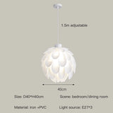 Romantic Flowers Pendant Lamp For Bedroom Nordic Creamy Wind Chandelier Living Dining Room Modern Ceiling Lights Home Decoration
