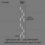 Long Chandelier Staircase Lamp Designer Modern Living Room Chandelier Nordic Indoor Villa Hall Long Line Penthouse Pendant Lamp