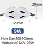 Dimmable LED Downlight 120V 220V Recessed Indoor Spot Led Ceiling Lights 9W 13W 18W 24W for Living Room Foyer Bar Counter Office