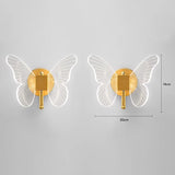 LED Pendant Light Fixture Butterfly Hanging Lamps For Ceiling Kitchen Bedside Living Room Decor Pendant Lamp