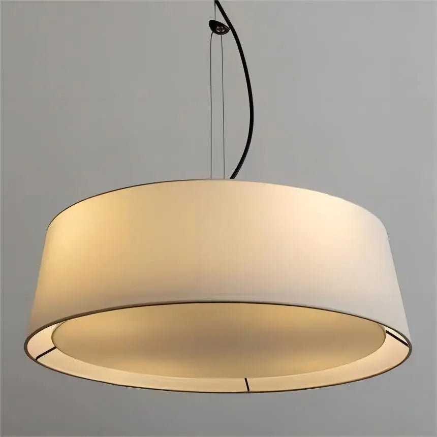 Modern Simple Chandelier Linen Cloth Art Bedroom Living Room Study Light Wabi Sabi Creative Tearoom Dining Lamp