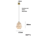 2026 Trendy Marble Joy LED Chandelier - Luxury Alabaster Pendant Light