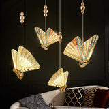 Butterfly Led Pendant Lights chandelier Lamparas Indoor Lighting Bedside Living Dining Room Kitchen pendente iluminação Light
