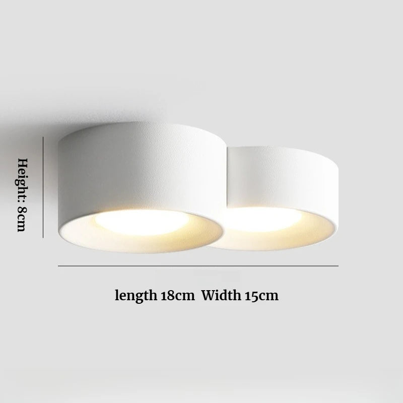 Minimalist Ceiling Lamp Resin Cylinder Ceiling Spotlight For Bedroom Hallway Aisle Nordic Indoor Decor Ceiling Light Lighting