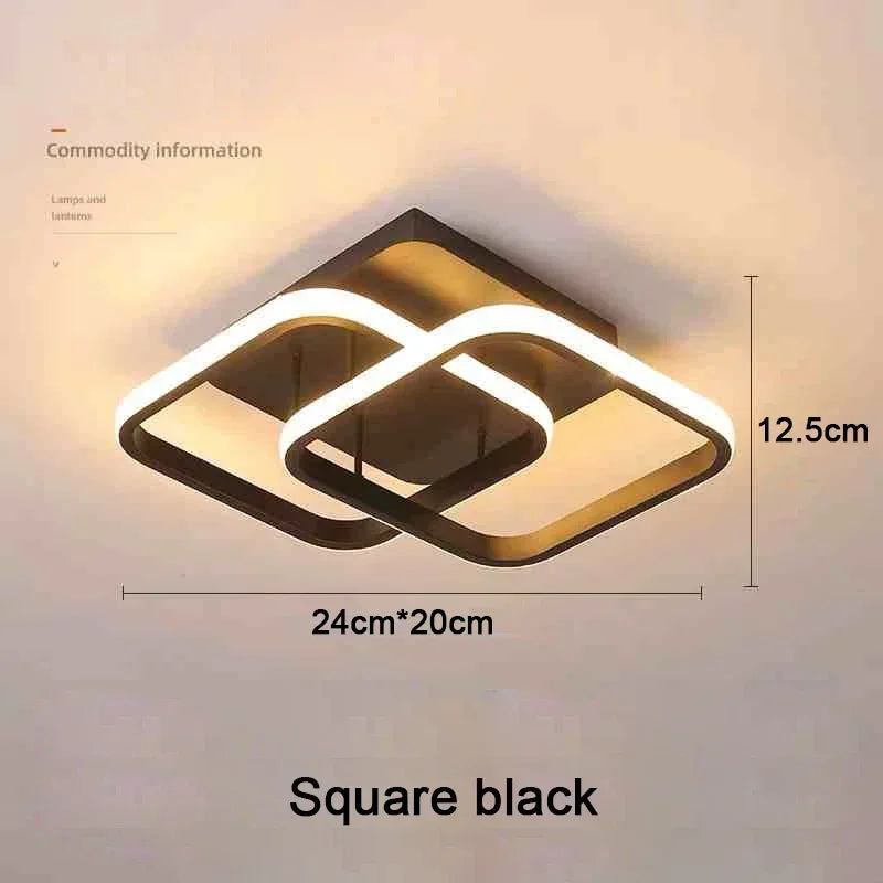 Household LED Chandelier Three Colors Lamp Modern Style Ceiling Lamp Bedroom Light Surface Installation 85-265V Dining Room Lamp
