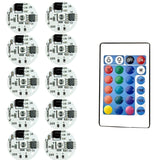 5V RGB LED USB Light Plate Set (1–10 Pcs) - Wireless Remote & Linkage Control COB Chip