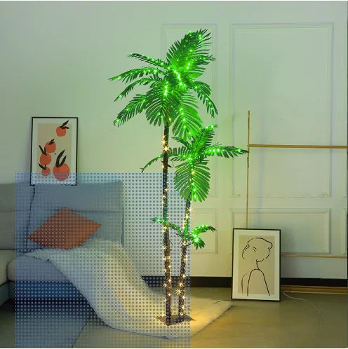 Outdoor Garden Garden Landscape Decoration Light Emitting Diode Artificial Coconut Tree Light IP44 Plastic Simulation Palm Tree