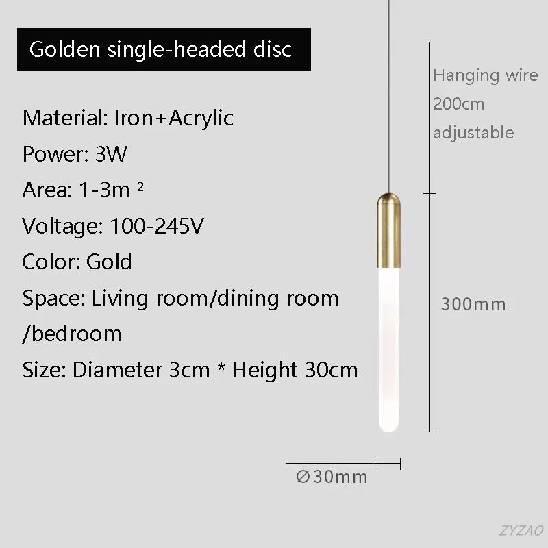 Nordic Long Chandelier Staircase Hanging Lamp Minimalist Gold or Black Kitchen Bedroom Living Room Light Penthouse Pendent Lamp