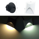 Outdoor Led Stair & Step Light 3W Waterproof Recessed Wall Corner Lamp For Home Landscape Pathway Stairway Garden Yard Footlight