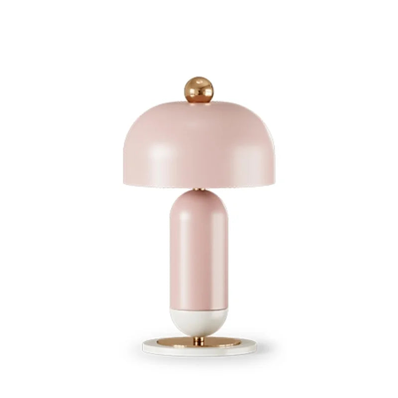 Nordic Designer LED Desk Lamp E27 Home Decors Restaurant Decorative Metallic Luster Bedroom Minimalist Villa Table Light Fixture