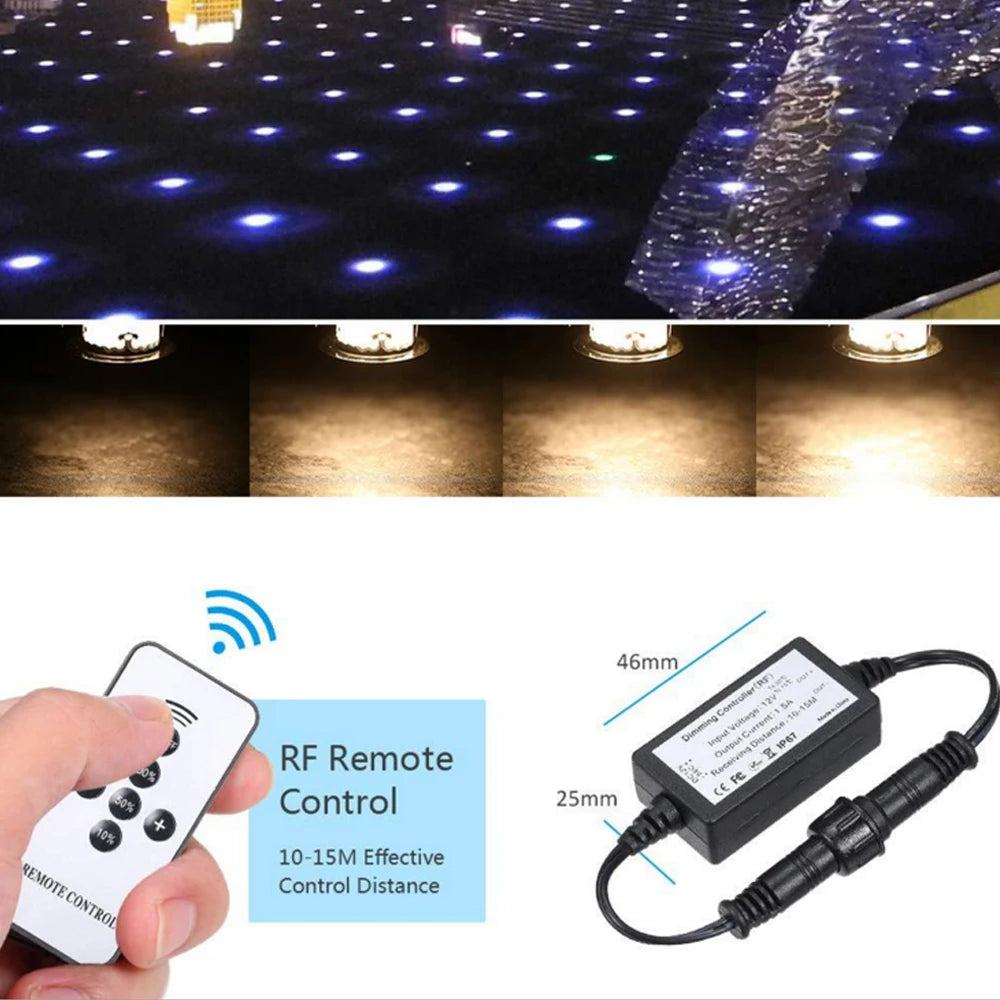 LED Deck Lights 12V Dimmable Underground Lamp | Recessed Outdoor Stair Lighting | IP67 Waterproof Garden Lights