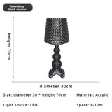Italy Goblet Acrylic Hollow Indoor Floor Lamp, High-end Living Room Bedroom Exhibition Hall,LED Atmospheric Desk Lamp Home Decor