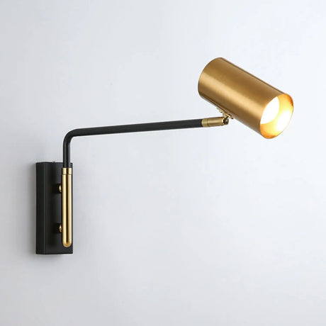 Modern Long Arm Wall Lights Gold Black White Metal Rotatable Foyer Bedside Reading Room Lamp E27 Bulb Drop shipping
