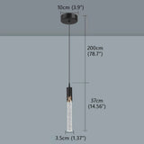 Nordic LED Pendant Lights Luxury Crystal Hanging Lamp Indoor Lighting for Home Living Dining Bed Room Kitchen Bathroom Decor