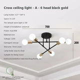 LED Chandelier Modern Semi Black White Gold Luster Ceiling Light For Dining Living Rooms Bedroom Indoor Decors Lamps