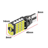 2PCS T15 W16W 4014 45-SMD LED Backup Reverse Light Bulbs - Canbus Error-Free High-Power Lamps