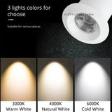 Dimmable LED Mini ceiling light 3W spotlight AC85-265V downlight COB anti-glare aluminum household commercial lighting bulb