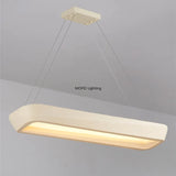 Minimalist Wabi Sabi Dining Room Rectangle Pendant Lights Coffee House Bar Bedroom Lamp Nordic New Style Dining Table Chandelier
