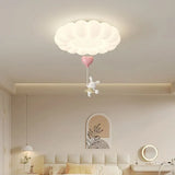 LED Bubble Cloud Rabbit Light Children's Room Ceiling Lights  Cream Style Warm Baby Room Nursery Boy Girl Bedroom Ceiling Lamps