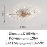 2025 New fireworks led Chandelier For Living Room Bedroom Home chandelier Modern Led Ceiling Chandelier Lamp Lighting chandelier