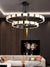 Modern Large Real Natural Marble Chandelier Black Led Home Decoration Villa Ceiling Marble Hanging Lamps Big 2024 Luster's