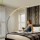 Modern Nordic LED Floor Lamp | Minimalist Fishing Light for Study & Living Room