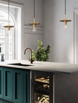 American-Style Retro Minimalist Hallway Foyer Pendant Light, Loft Industrial Style, Suitable for Restaurant, Bar, Clothing Store, Café, Single-Head Decorative Light, Light Luxury Bedside Small Pendant Lamp