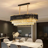 Luxury Crystal Pendant Lamp Modern Villa Living Room Lights Lustre Home Interior Decoration Dining Table Loft Ceiling Chandelier
