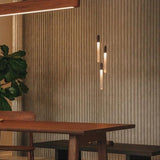 Nordic Long Chandelier Staircase Hanging Lamp Minimalist Gold or Black Kitchen Bedroom Living Room Light Penthouse Pendent Lamp