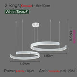 Nordic Designer Round LED Pendant Light - Modern Chandelier for Dining Room