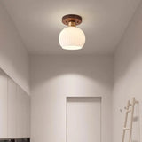Home Lighting Walnut Copper LED Ceiling Light Corridor Living Room Light Interior Decoration Modern Ceiling Light Fixtures