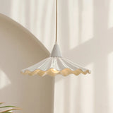 30cm White Ceramic LED Pendant Light - Modern Nordic & Japanese Style Hanging Ceiling Lamp Fixture for Bedroom, Dining Table & Living Room
