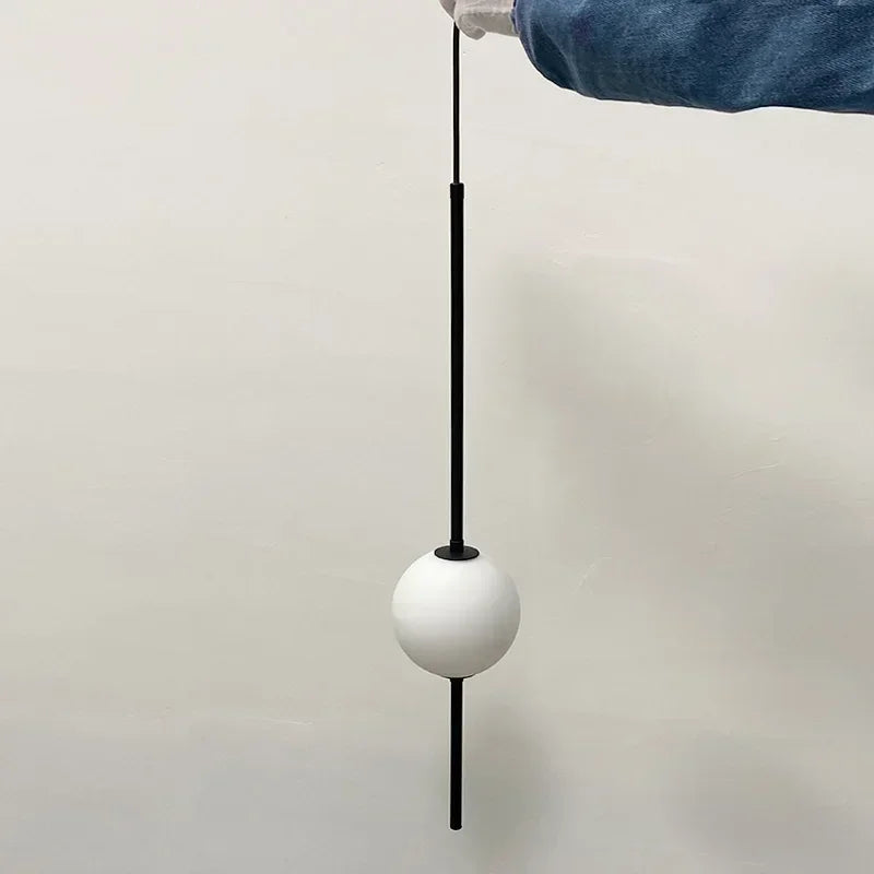 Nordic Simple Glass Ball Pendant Lights Dining Room Bedroom Decor Hanging Lamp Restaurant Bar Suspension Chandeliers Lighting